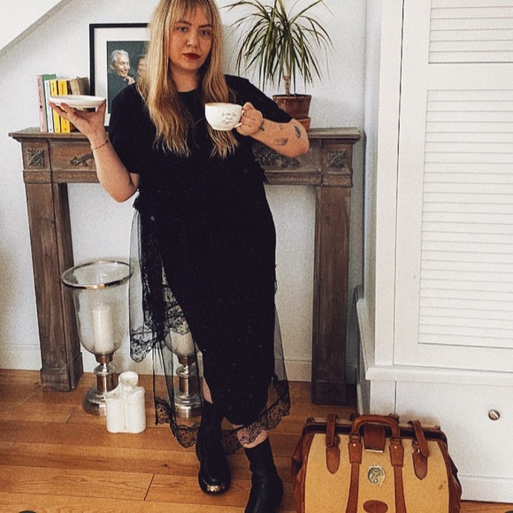 Simone Rocha x H&M Black Lace T-Shirt Dress - Picture 12 of 14